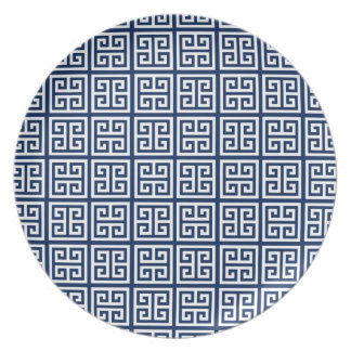 Pattern in Blue & White Dinner Plate