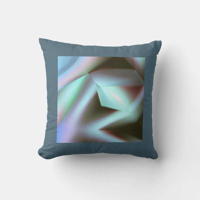 pattern in metal look throw pillow (Front)