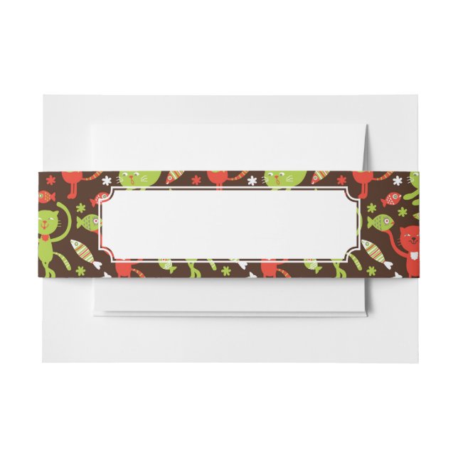 pattern invitation belly band (Front Example)