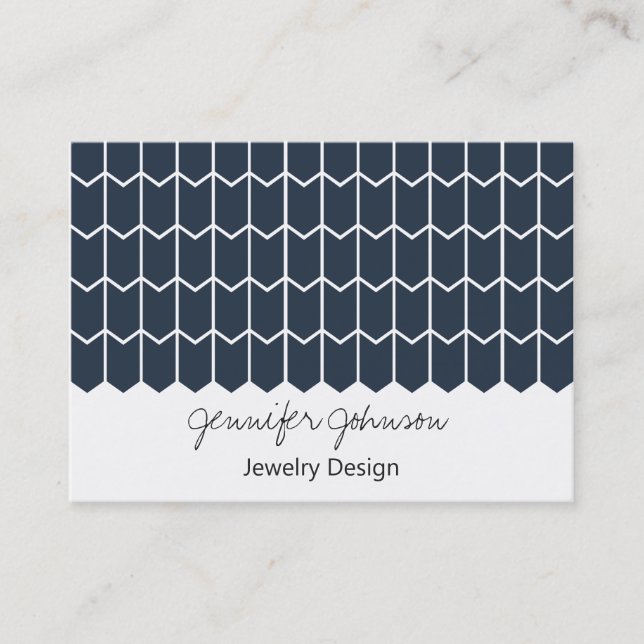 Pattern Jewelry Design Business Card (Front)