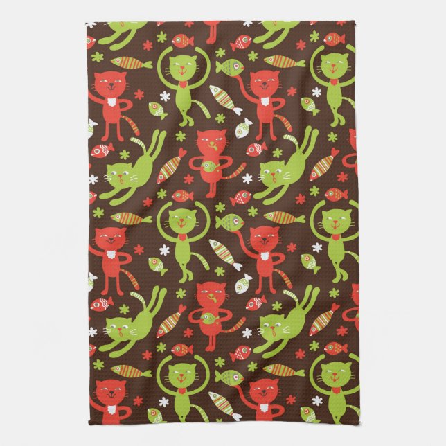pattern kitchen towel (Vertical)