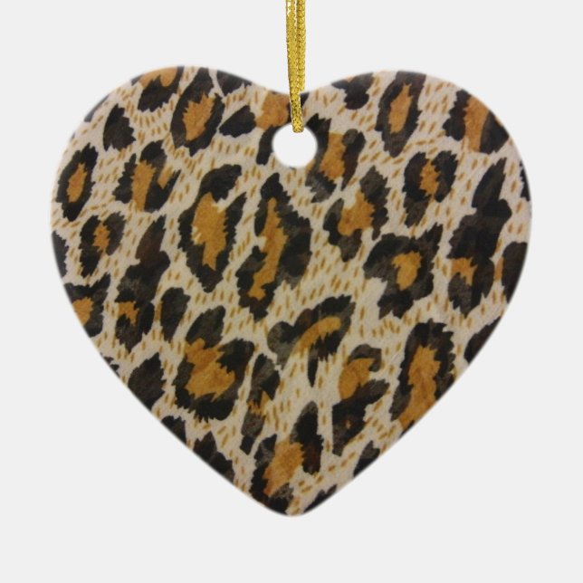 Pattern -- Leopard Ceramic Ornament (Front)