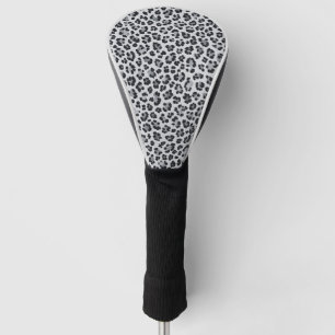Pattern Leopard Print Gray Golf Head Cover