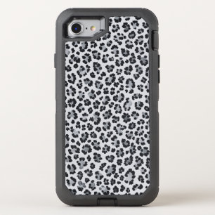 Pattern Leopard Print Gray OtterBox Defender iPhone SE/8/7 Case