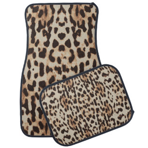Pattern leopard skin background car floor mat