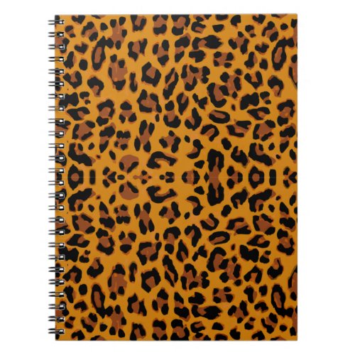 Pattern leopard skin background notebook