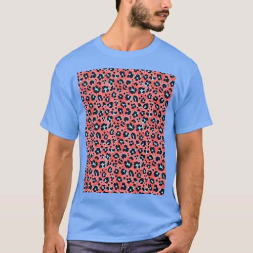 Pattern Leopard yoga pant Graphic T_Shirt