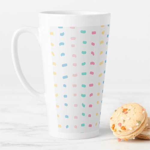 Pattern lines latte mug