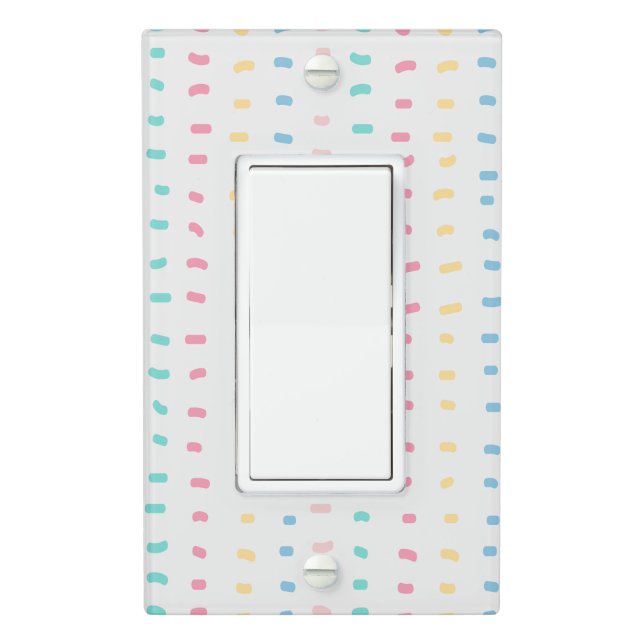 Pattern lines light switch cover (In Situ)