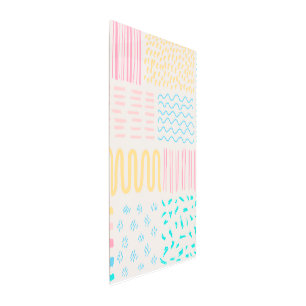 Pattern lines metal print