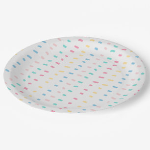 Pattern lines paper plates