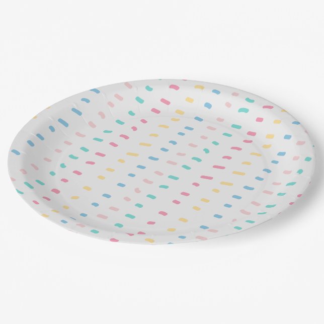 Pattern lines paper plates (Angled)