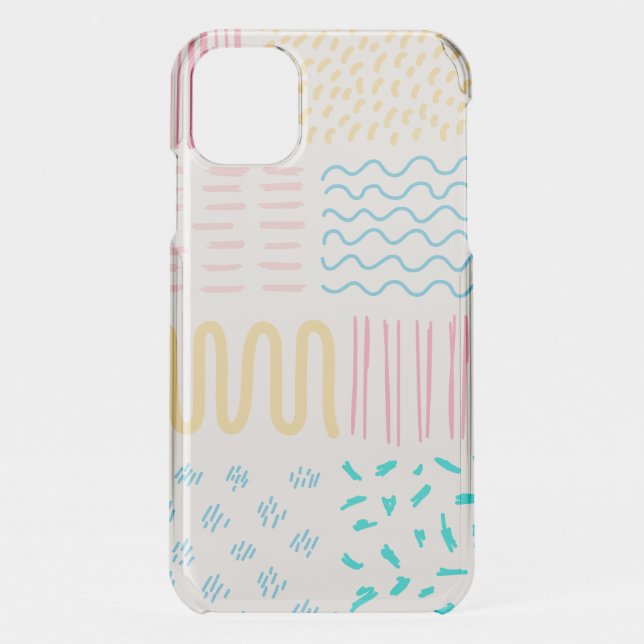 Pattern lines uncommon iPhone case (Back)