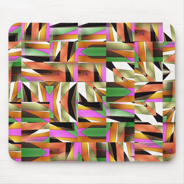 Pattern made of Abstract color tiles Mouse Pad (Front)