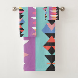Pattern mix 1 bath towel set