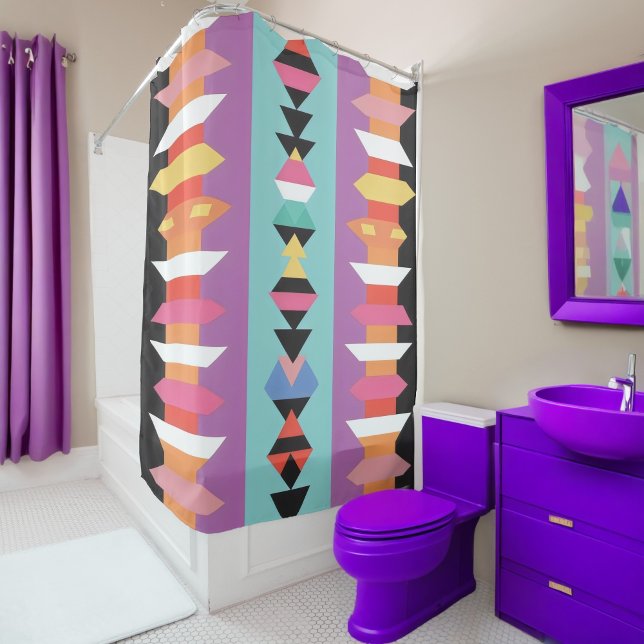 Pattern mix 1 shower curtain (Creator Uploaded)