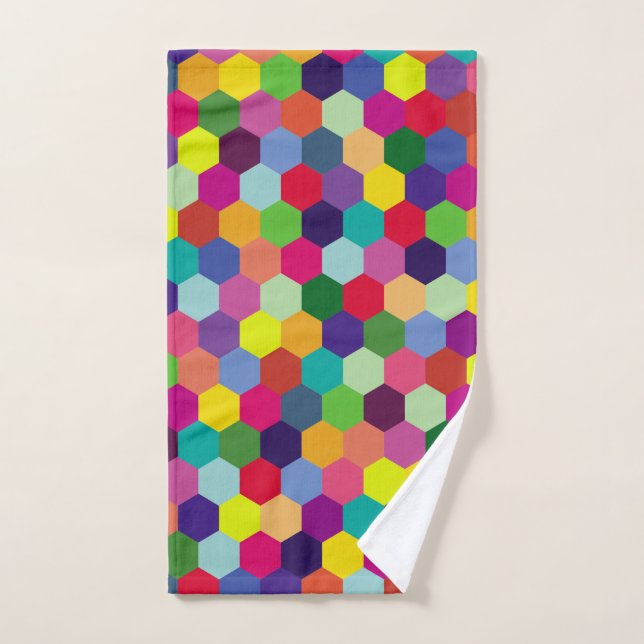 Pattern Modern Colorful- Fashion spring hipster   Hand Towel (Hand Towel)