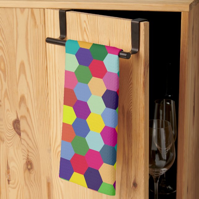 Pattern Modern Colorful- Fashion spring hipster    Kitchen Towel (Thirds Fold)