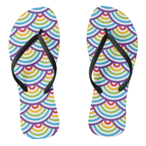 Pattern Modern Stylish Geometric Vintage    Flip Flops