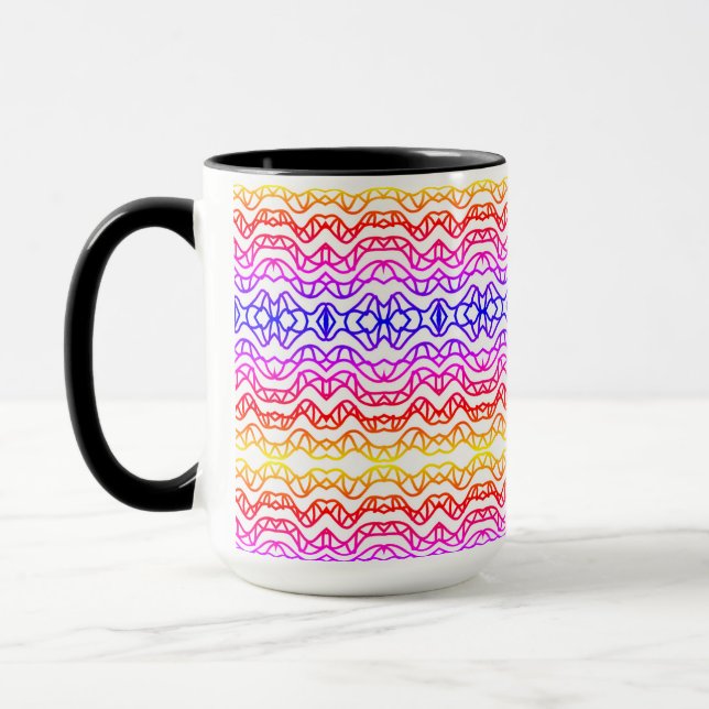 Pattern mug fun colors (Left)