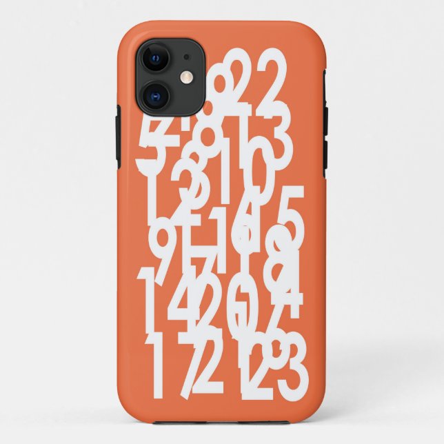 pattern numbers Case-Mate iPhone case (Back)