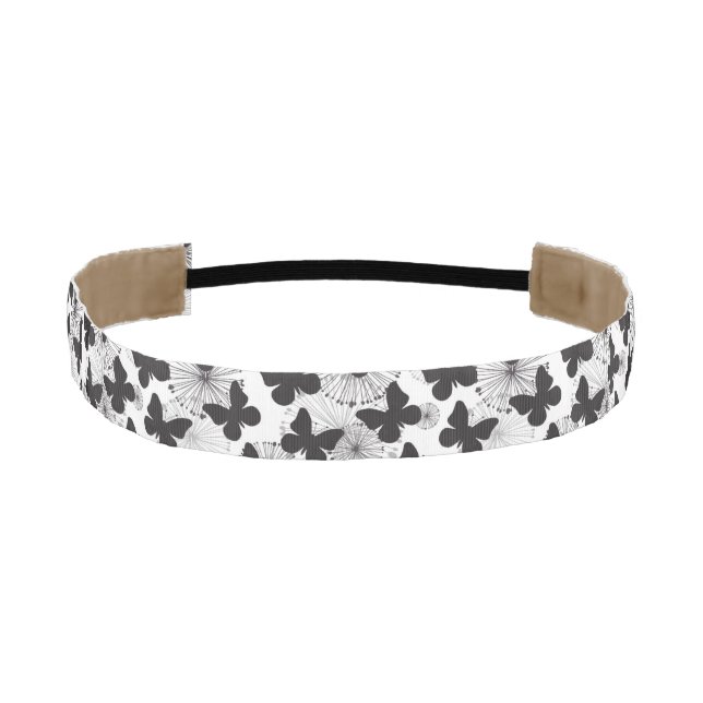 pattern of a butterfly athletic headband (Front)