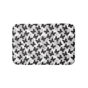 pattern of a butterfly bathroom mat