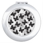 pattern of a butterfly mirror for makeup