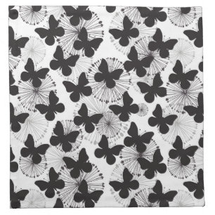 pattern of a butterfly napkin