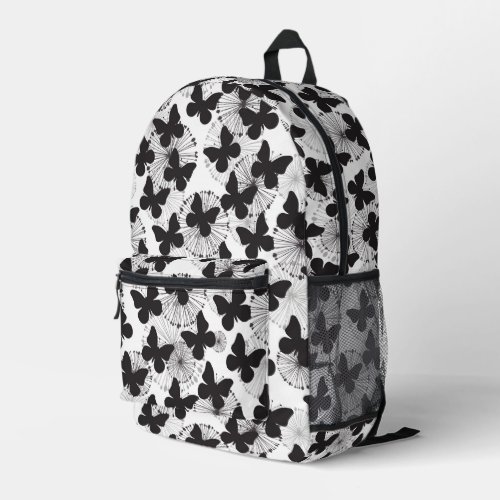 pattern of a butterfly printed backpack