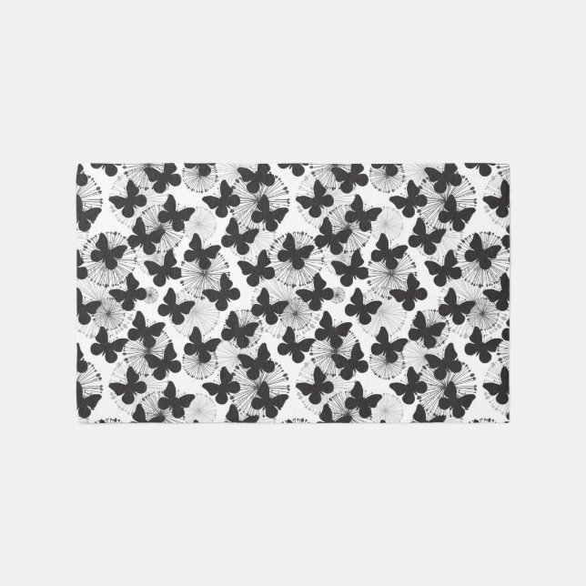 pattern of a butterfly rug (Front)