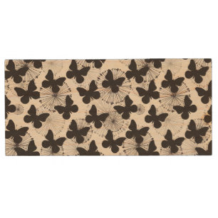 pattern of a butterfly wood USB flash drive