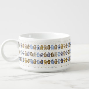 pattern of a toy teddy bear bowl