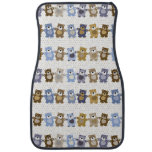 pattern of a toy teddy bear car mat