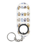 pattern of a toy teddy bear keychain bottle opener