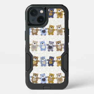 pattern of a toy teddy bear iPhone 13 case