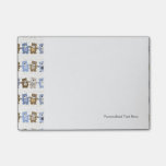 pattern of a toy teddy bear post-it notes