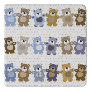 pattern of a toy teddy bear trivet