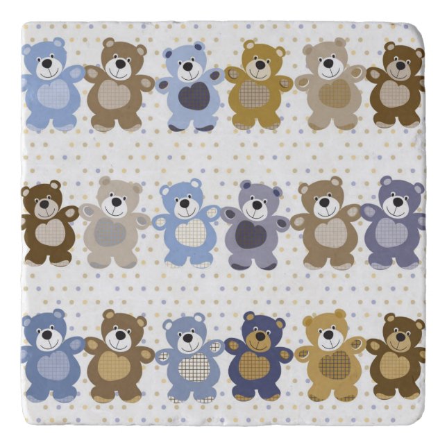 pattern of a toy teddy bear trivet (Front)