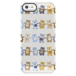 pattern of a toy teddy bear permafrost iPhone SE/5/5s case