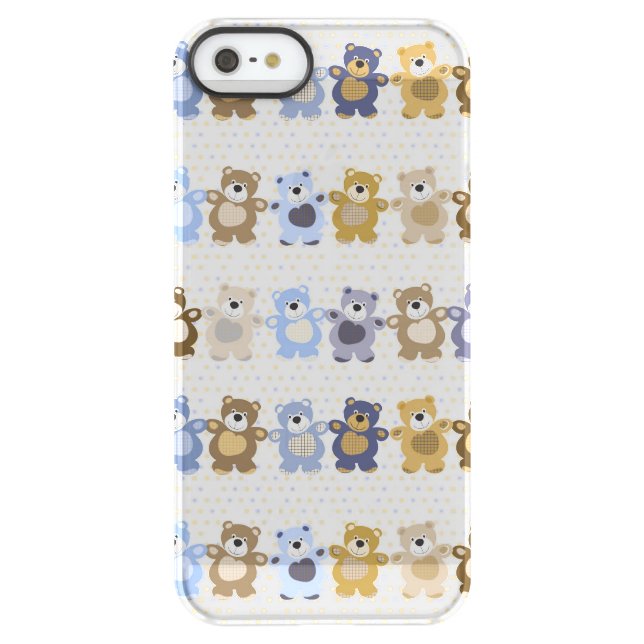 pattern of a toy teddy bear uncommon iPhone case (Back)