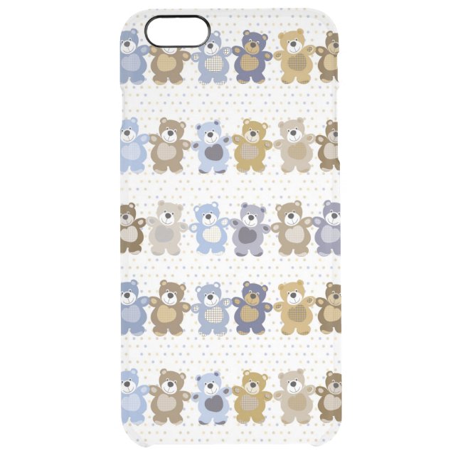 pattern of a toy teddy bear uncommon iPhone case (Back)