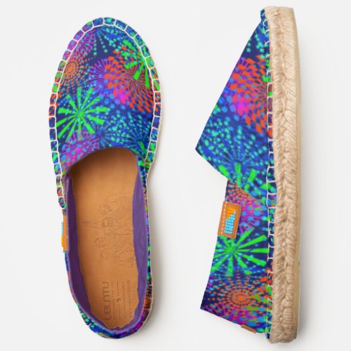 Pattern Of Abstract Fireworks Espadrilles