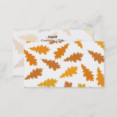 Pattern of Autumn Leaves. Business Card (Front/Back)