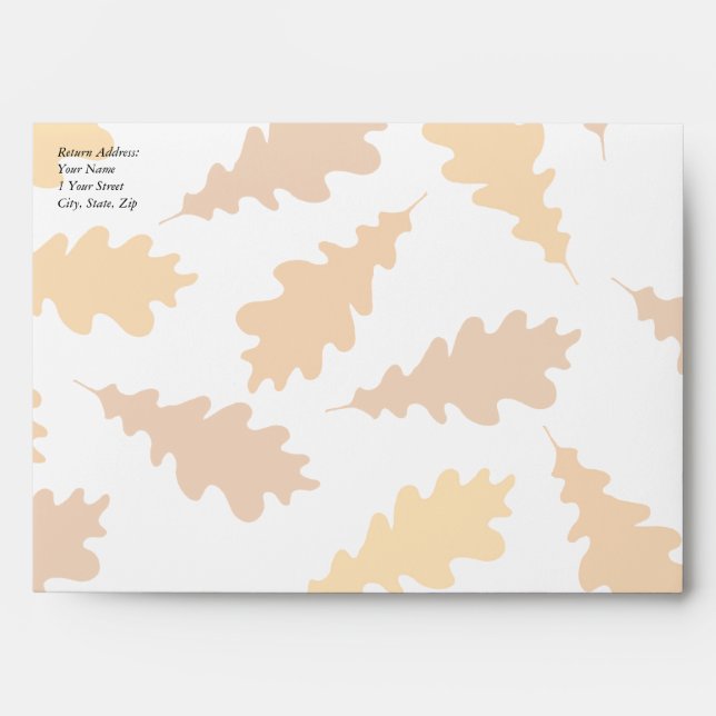 Pattern of Autumn Leaves. Envelope (Front)