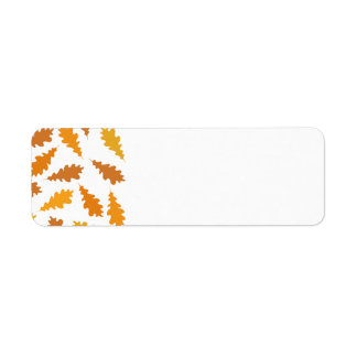 Pattern of Autumn Leaves. Label