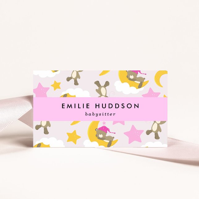 Pattern Of Bears, Babysitter, Day Care, Child Care Business Card (Creator Uploaded)