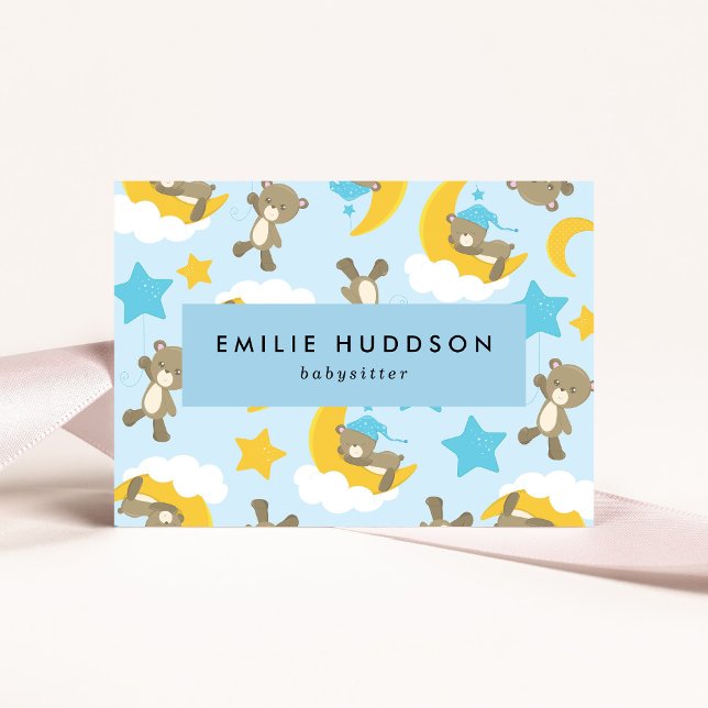 Pattern Of Bears, Babysitter, Day Care, Child Care Business Card (Creator Uploaded)