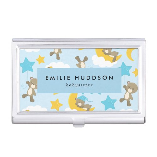 Pattern Of Bears Babysitter Day Care Child Care Business Card Case