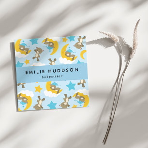 Pattern Of Bears, Babysitter, Day Care, Child Care Square Business Card